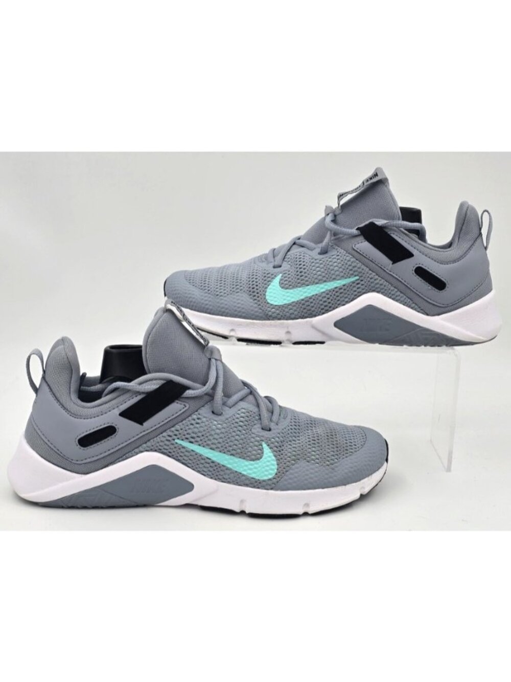 Nike Legend Essential 2 Athletic Training Shoes Gray Aqua CD0212-401 Men's 10.5